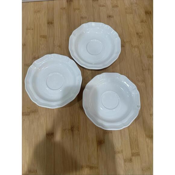VTG Mikasa French Countryside 6-1/4" Saucer Plates Coffee Tea F-9000 Set of 3 * - Picture 1 of 10